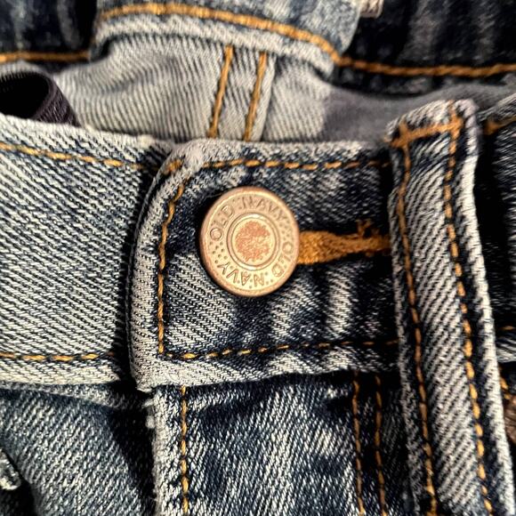 Old Navy Blue Jeans Size 8 Child Straight elastic back Build in flex - Picture 3 of 10